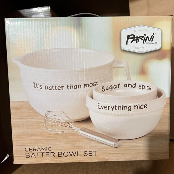 Parini Cookware 4 Piece Ceramic Batter‎ Bowl Set - Picture 1 of 1